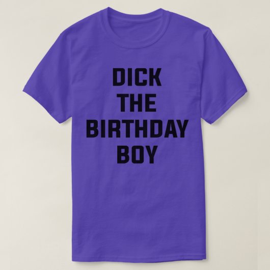 Dick the Birthday Boy T-shirt (Design voorkant)