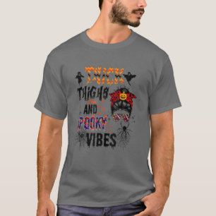 Dick Thighs en Spooky Vibes Funny Halloween Cost T-shirt