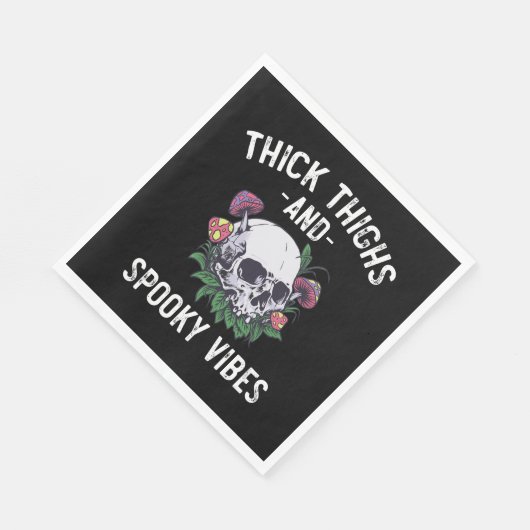 Dick thighs en Spooky Vibes Halloween Matching Servet (Hoek)