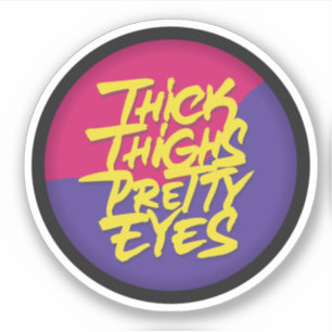 Dick Thighs  ogen Sticker