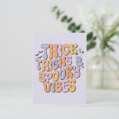 Dick Thighs & Spooky Vibes Briefkaart (Staand voorkant)