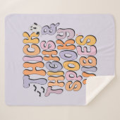 Dick Thighs & Spooky Vibes Sherpa Deken (Voorkant (horizontaal))