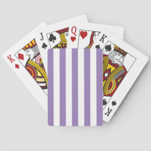 Dick - Verticale strips Striped Lavender Pokerkaarten