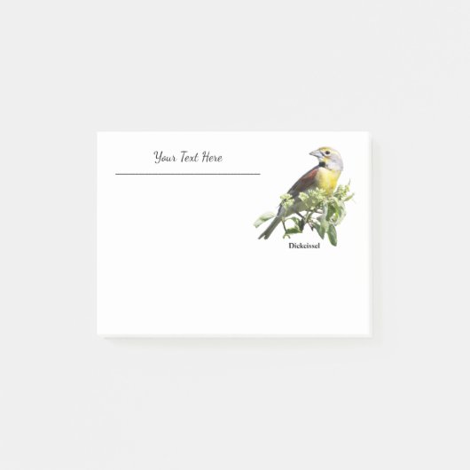 Dickcissel vogel post-it® notes (Voorkant)