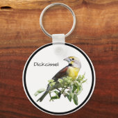 Dickcissel vogel sleutelhanger (Voorkant)