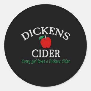 Dickens Cider Hood Ronde Sticker