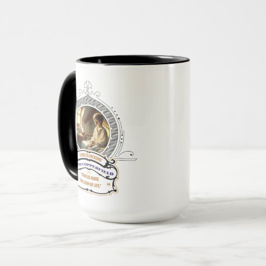 Dickens' David Copperfield Black Mug (Devant gauche)
