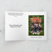 Dickens Kerst Carol Zingmuizen Christelijk Feestdagen Kaart (Binnen)