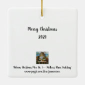 Dickens kerstmuizen Waterverf Keramisch Ornament (Achterkant)