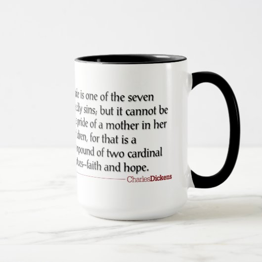 Dickens Quotes - Motherhood Mok (Rechts)