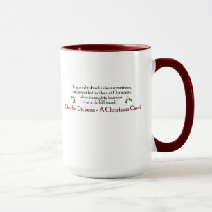 Dickens une tasse de chant de Noël