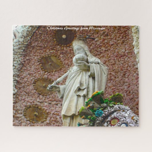 Dickeyville Grotto Wisconsin.Kerstgroet Legpuzzel (Horizontaal)