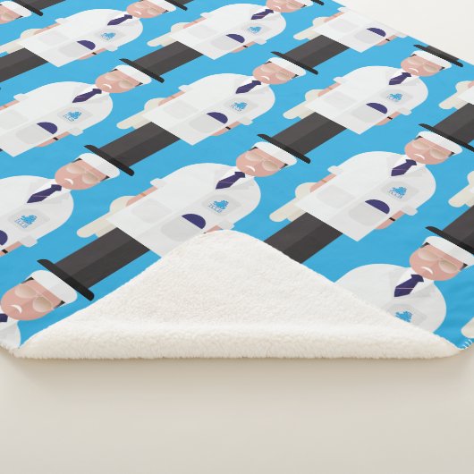 Dickie – Patterned Sherpa Blanket Sherpa Deken (3/4)