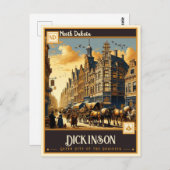 Dickinson North Dakota | Briefkaart (Voorkant / Achterkant)