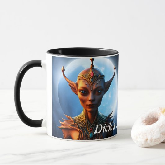 Dick's Morning Tea Gepersonaliseerd  Mok (Met donut)