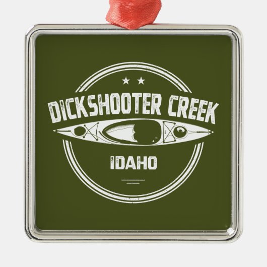 Dickschutter Creek Idaho Kayaking Metalen Ornament (Voorkant)