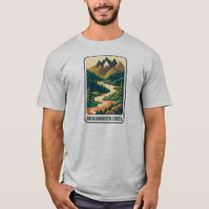 Dickshooter Creek Idaho kleuren T-shirt