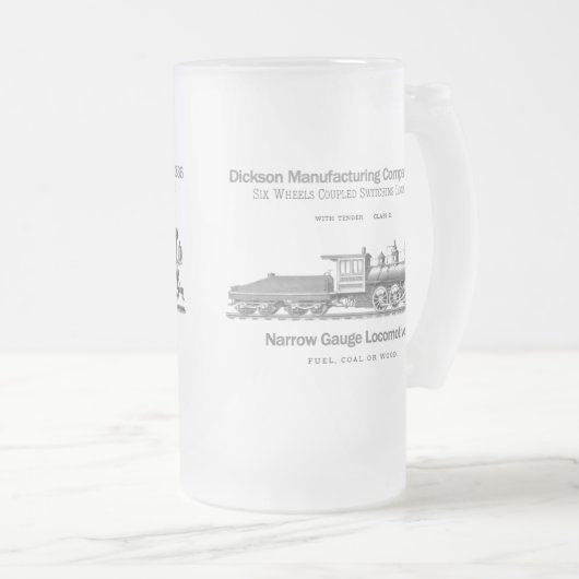 Dickson Switching Locomotive 1886 Matglas Bierpul (Voorkant rechts)