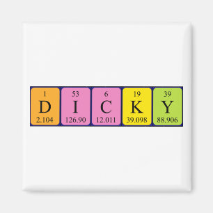 Dicky periodiek tabelnaammagneet magneet
