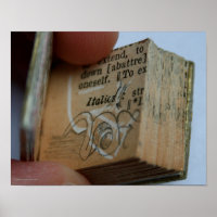 DicofrAngle Miniature Livre coupé Dessin Poster
