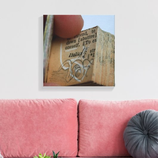DicofrAngle Miniatuur Book cut down Drawing Canvas (Insitu (Woonkamer))
