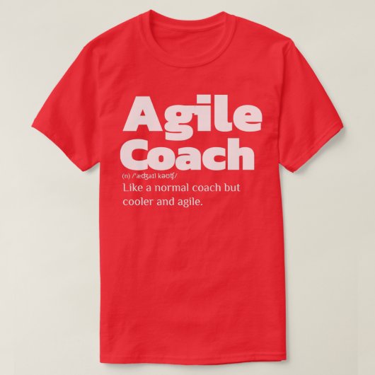 dictionary Agile coach T-shirt (Design voorkant)