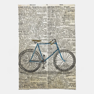 DICTIONARY Art Print Blue Bicycle Bike  Theedoek