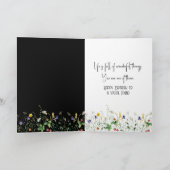 Dictionary Definition For Friend With Wildflowers Kaart (Binnen)