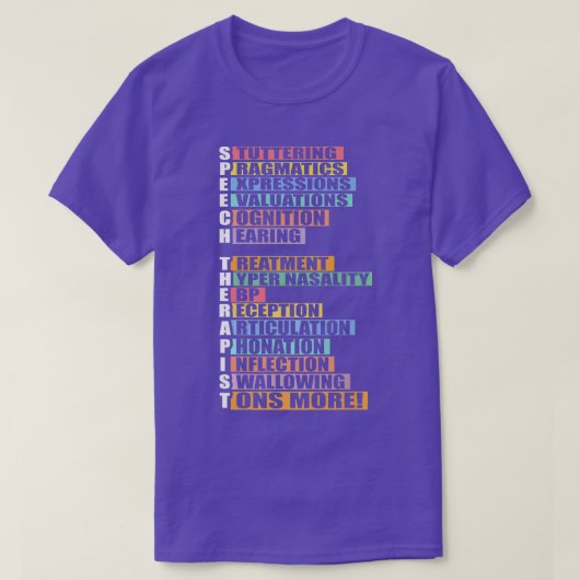 Dictionary Speech Therapist T-shirt (Design voorkant)