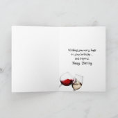 Dictionary's Definition of WINE for Birthday Kaart (Binnen)