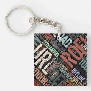 Dictionnaire informatique en porte-clés de couleur