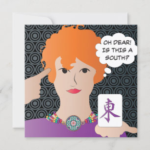 Dictons de Mah Jongg Vents Carte plate