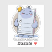 Did One Thing Retiring Now – Funny Burnout Sticker (Vel)