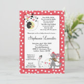 Diddle Diddle Didd Nursery Baby shower Uitnodiging (Staand voorkant)