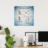 Diddle, Diddle Nursery Rhyme Art Poster (Thuiskantoor)