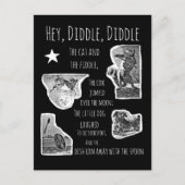 Diddle Diddle Nursery Rhyme Briefkaart (Voorkant)