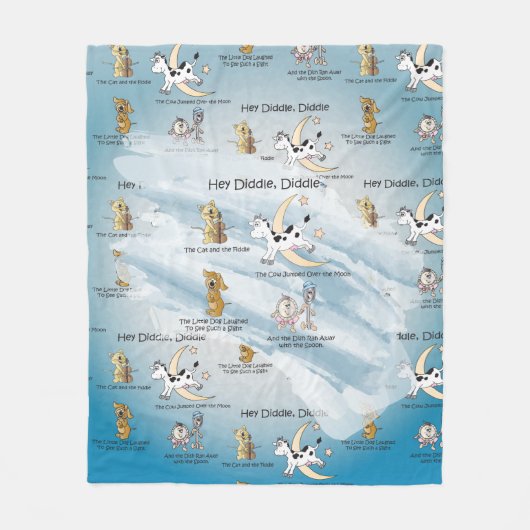 Diddle, Diddle Nursery Rhyme Fleece Deken (Voorkant)