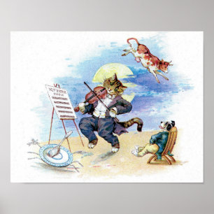 Diddle Diddle Nursery Rhyme Poster