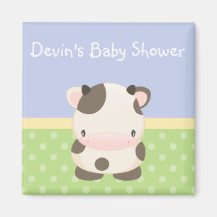 Diddles Boerderij Moo-Koe Baby shower Magnet Favor Magneet