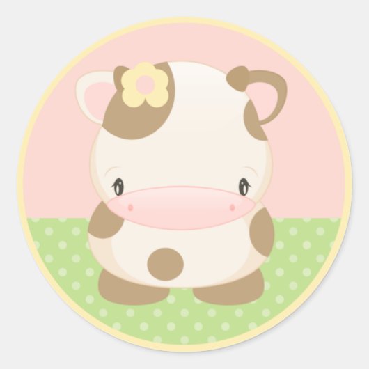 Diddles Boerderij Moo-Koe Sticker (Voorkant)