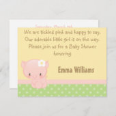 Diddles Boerderij Pig Baby shower Uitnodiging (Voorkant / Achterkant)