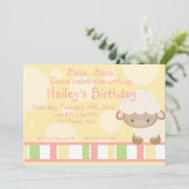 Diddles Farm Lamb Invitation d'anniversaire 2 (Debout devant)