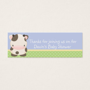 Diddles Farm moo-Vache Baby shower Favoriser Balis