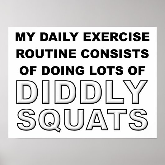 Diddly Squats Grappige Poster (Voorkant)