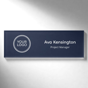 D'identification Badge de nom d'employé avec logo d'entreprise pers