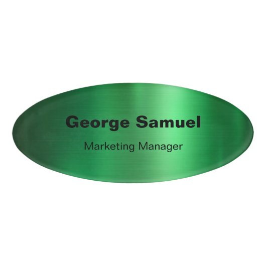 D'identification Badge de nom d'employé pour entreprise simple (Devant)