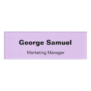 D'identification Badge de nom d'employé pour entreprise simple