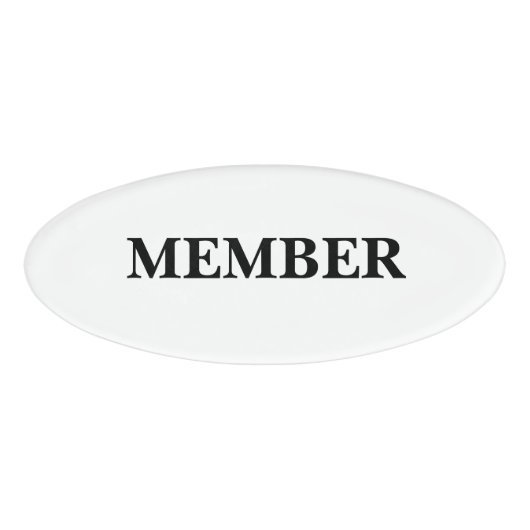 D'identification Badge Magnétique - Membre (Devant)