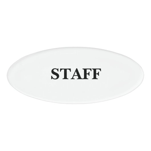 D'identification Badge Magnétique - Personnel (Devant)