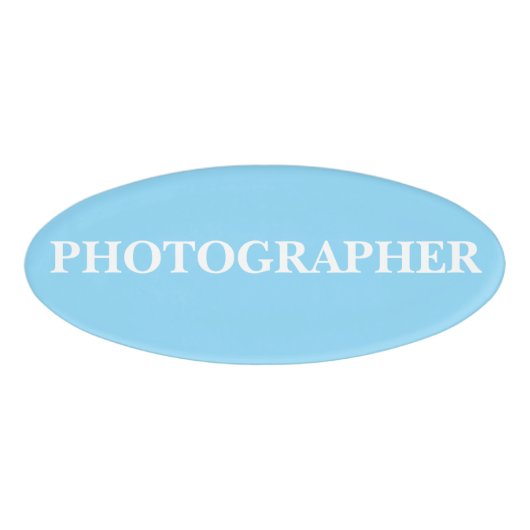D'identification Badge Magnétique - Photographe (Devant)